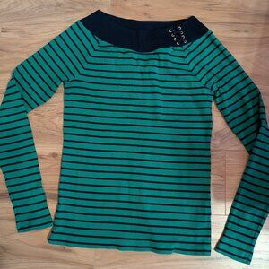 Lauren Ralph Lauren Size Large Long Sleeve Boat Neckline with 8 eyelets threaded